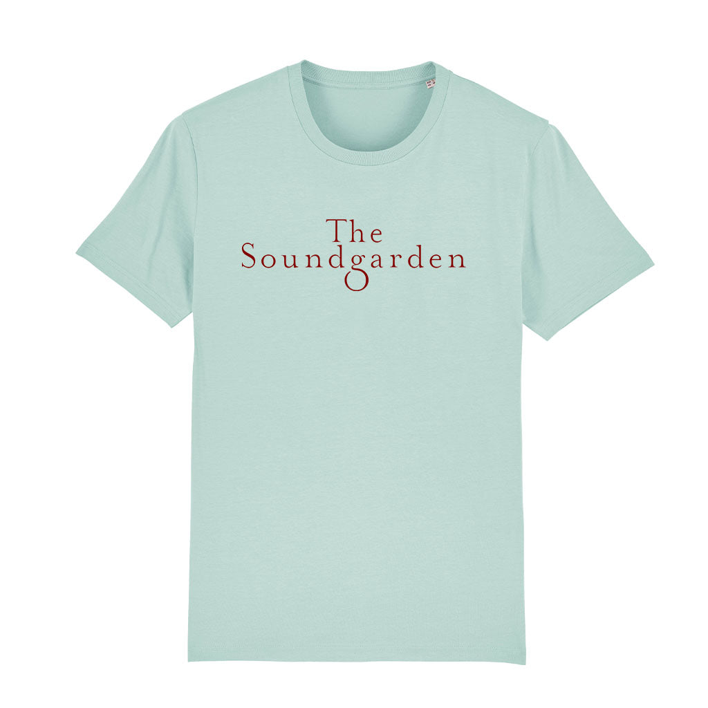 The Soundgarden Two Line Maroon Logo Men's Organic T-Shirt-The Soundgarden Ibiza