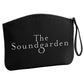 The Soundgarden Two Line White Logo Organic Cotton Canvas Wristlet Zip Pouch-The Soundgarden Ibiza
