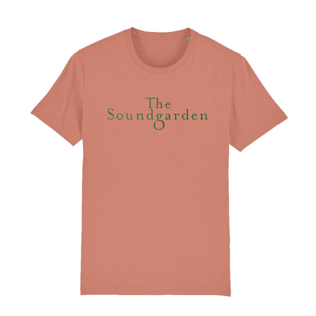 The Soundgarden Two Line Metallic Green Logo Unisex Organic T-Shirt-The Soundgarden Ibiza